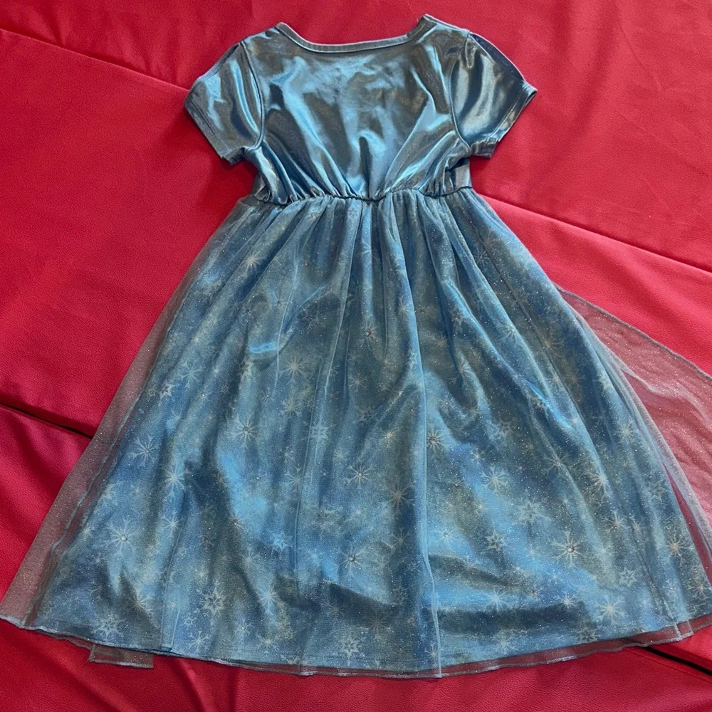 Disney Frozen Blue Nightgown.  Size 5. - Picture 4 of 5